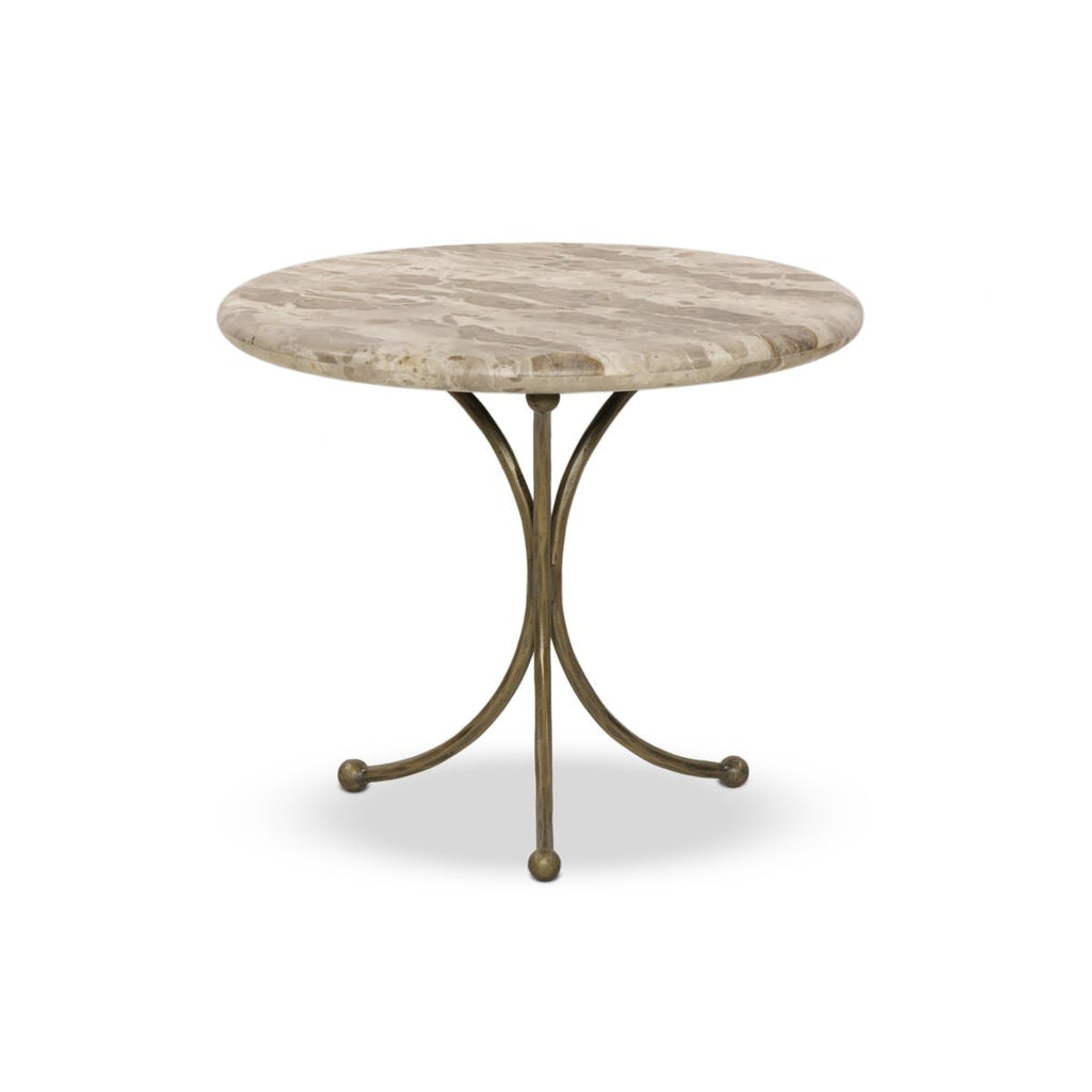 Table d'appoint Four Hands Sylas en marbre fossilisé