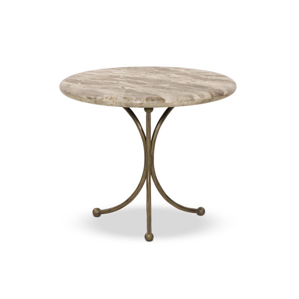 Table d'appoint Four Hands Sylas en marbre fossilisé