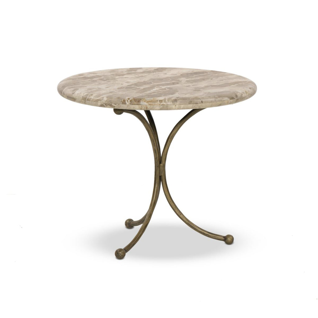Table d'appoint Four Hands Sylas en marbre fossilisé