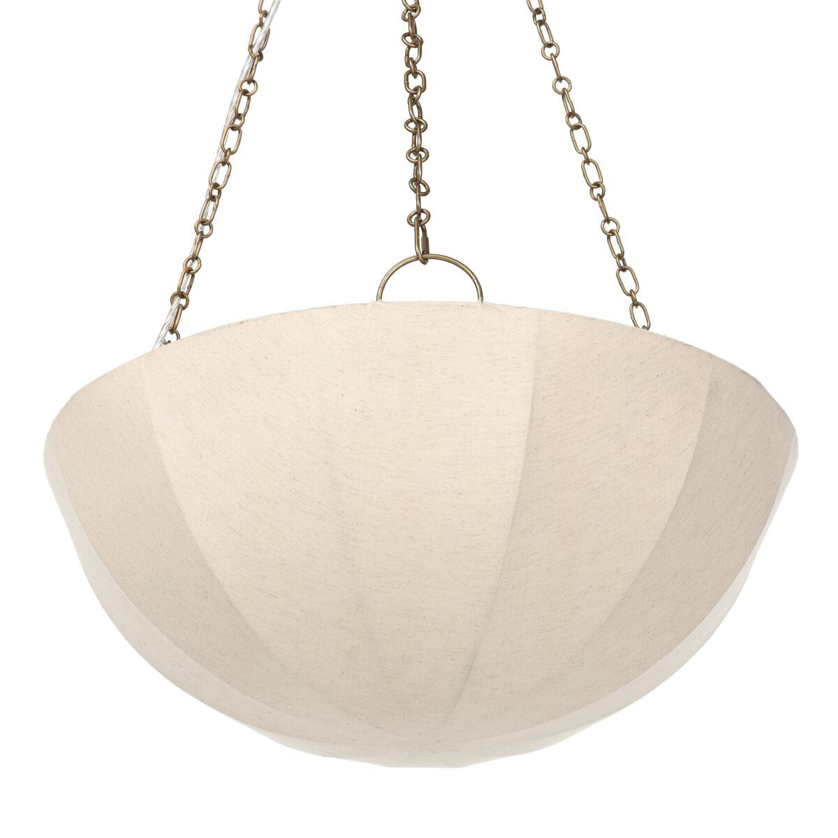 Pendentif Teague à quatre mains en laiton antique et fer