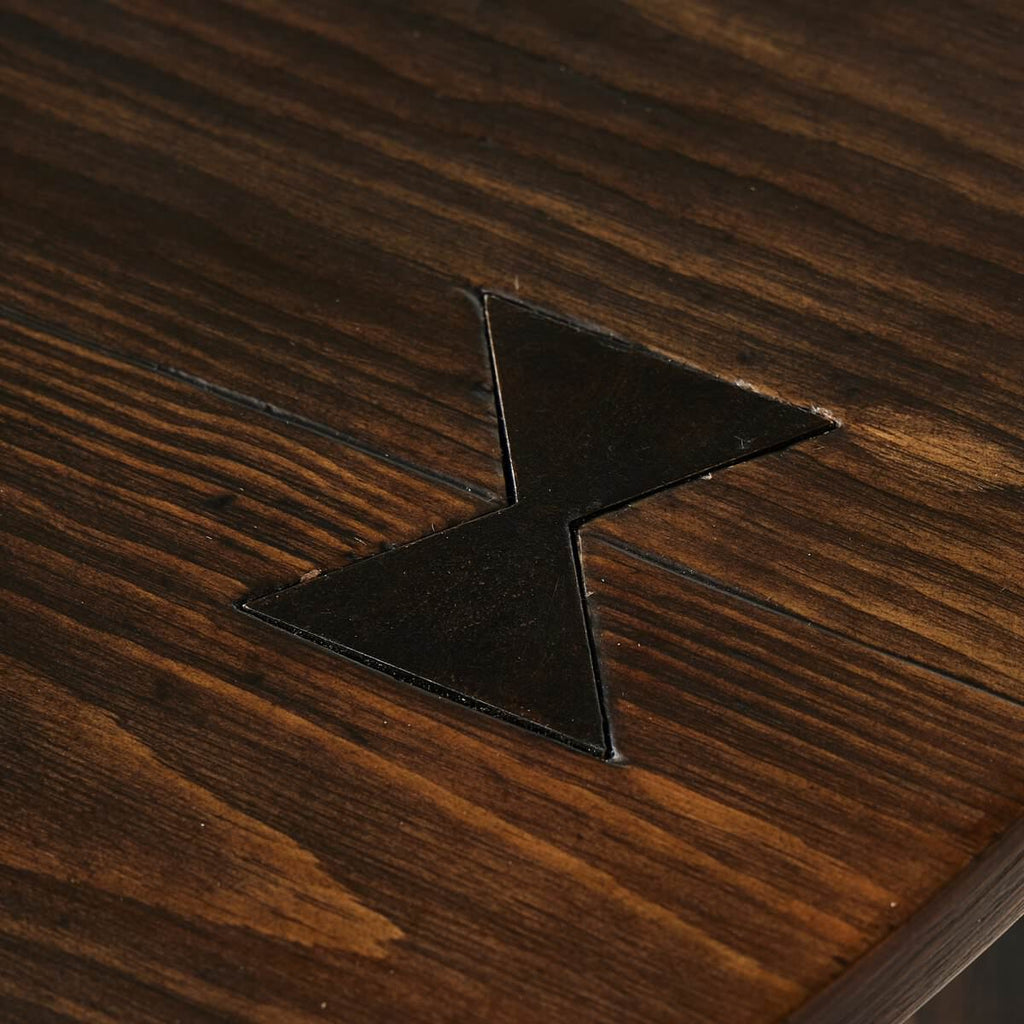 Table Four Hands The Pimms, finition brun vieilli