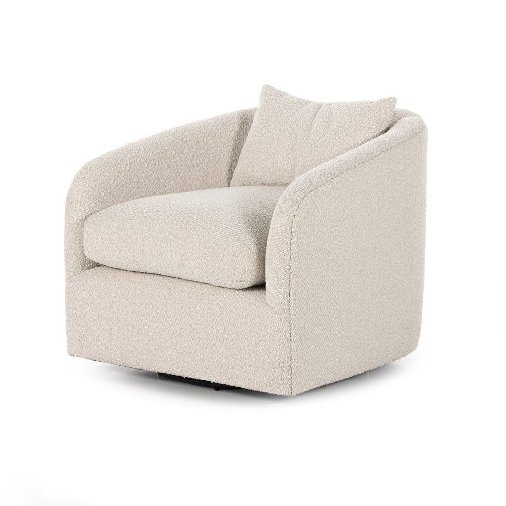 Fauteuil pivotant Topanga de Four Hands, coloris Knoll Natural