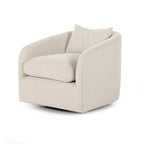 Fauteuil pivotant Topanga de Four Hands, coloris Knoll Natural