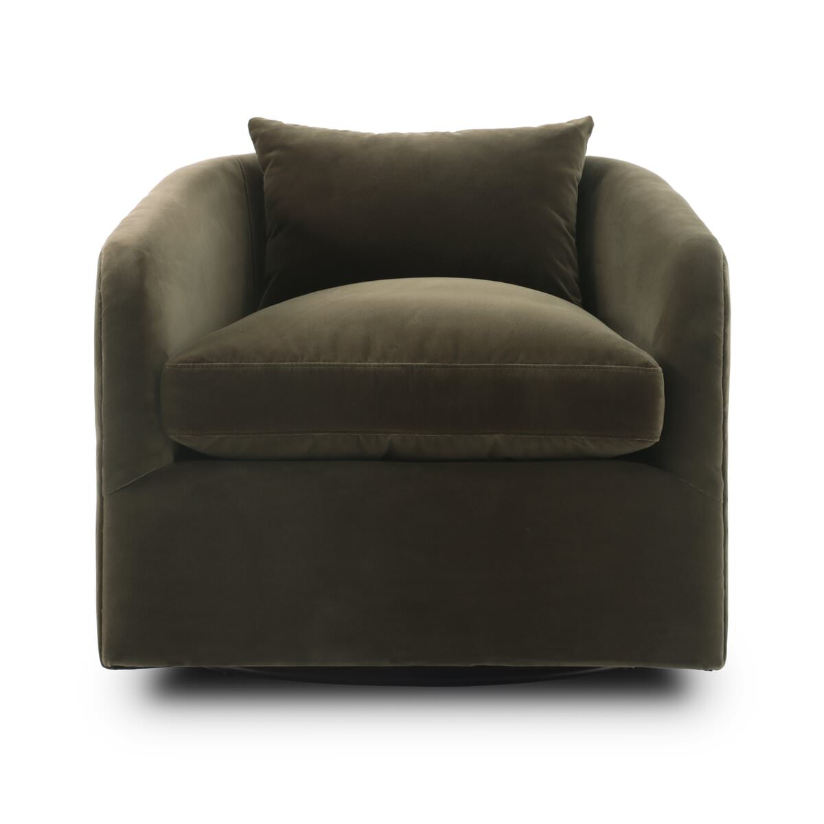 Fauteuil pivotant Four Hands Topanga couleur olive Surrey