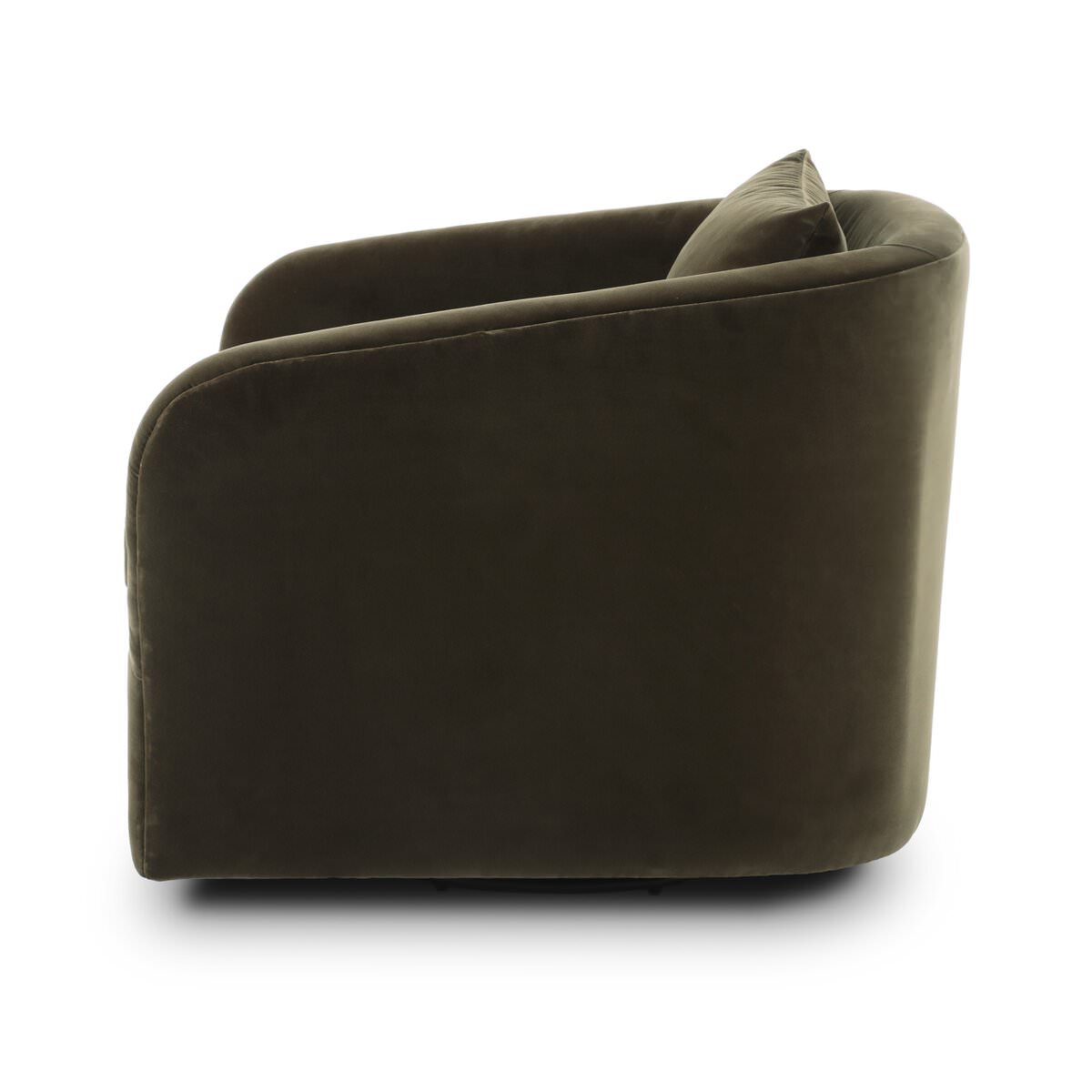 Fauteuil pivotant Four Hands Topanga couleur olive Surrey