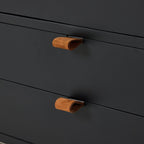 Meuble bar Four Hands Trey en peuplier noir délavé