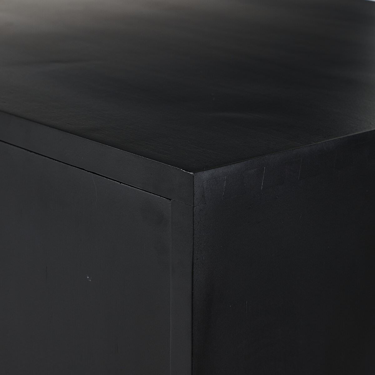 Meuble bar Four Hands Trey en peuplier noir délavé