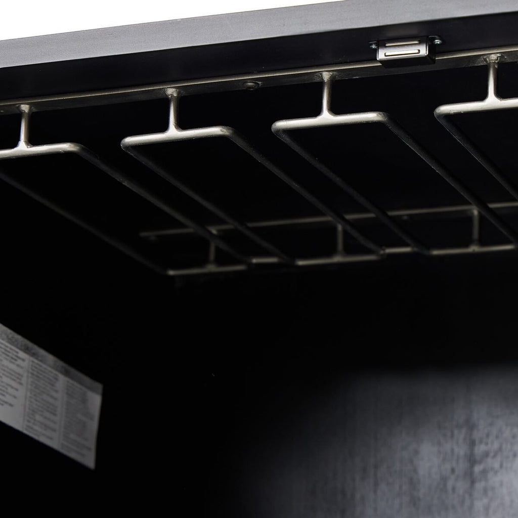 Meuble bar Four Hands Trey en peuplier noir délavé