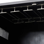 Meuble bar Four Hands Trey en peuplier noir délavé