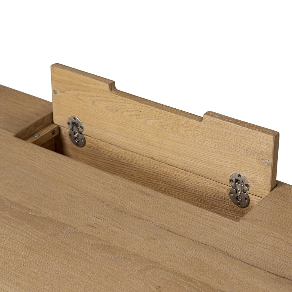 Bureau d'écriture Four Hands Tula en placage de chêne vieilli