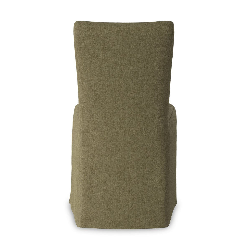 Chaise de salle à manger Four Hands Vista avec housse amovible, coloris Broadway Olive