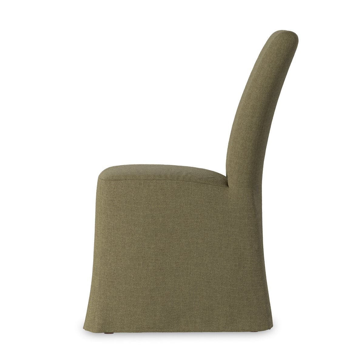 Chaise de salle à manger Four Hands Vista avec housse amovible, coloris Broadway Olive