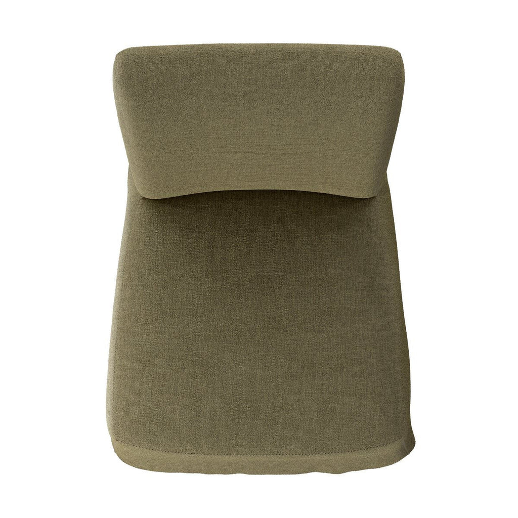 Chaise de salle à manger Four Hands Vista avec housse amovible, coloris Broadway Olive
