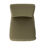 Chaise de salle à manger Four Hands Vista avec housse amovible, coloris Broadway Olive