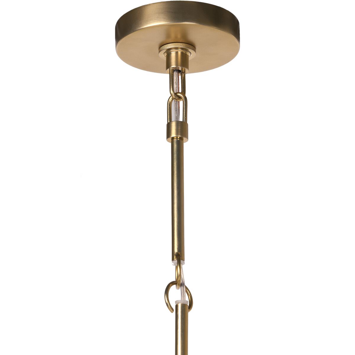 Pendentif Wendall à quatre mains en laiton antique et fer