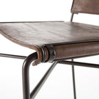 Tabouret de bar Four Hands Wharton en marron vieilli