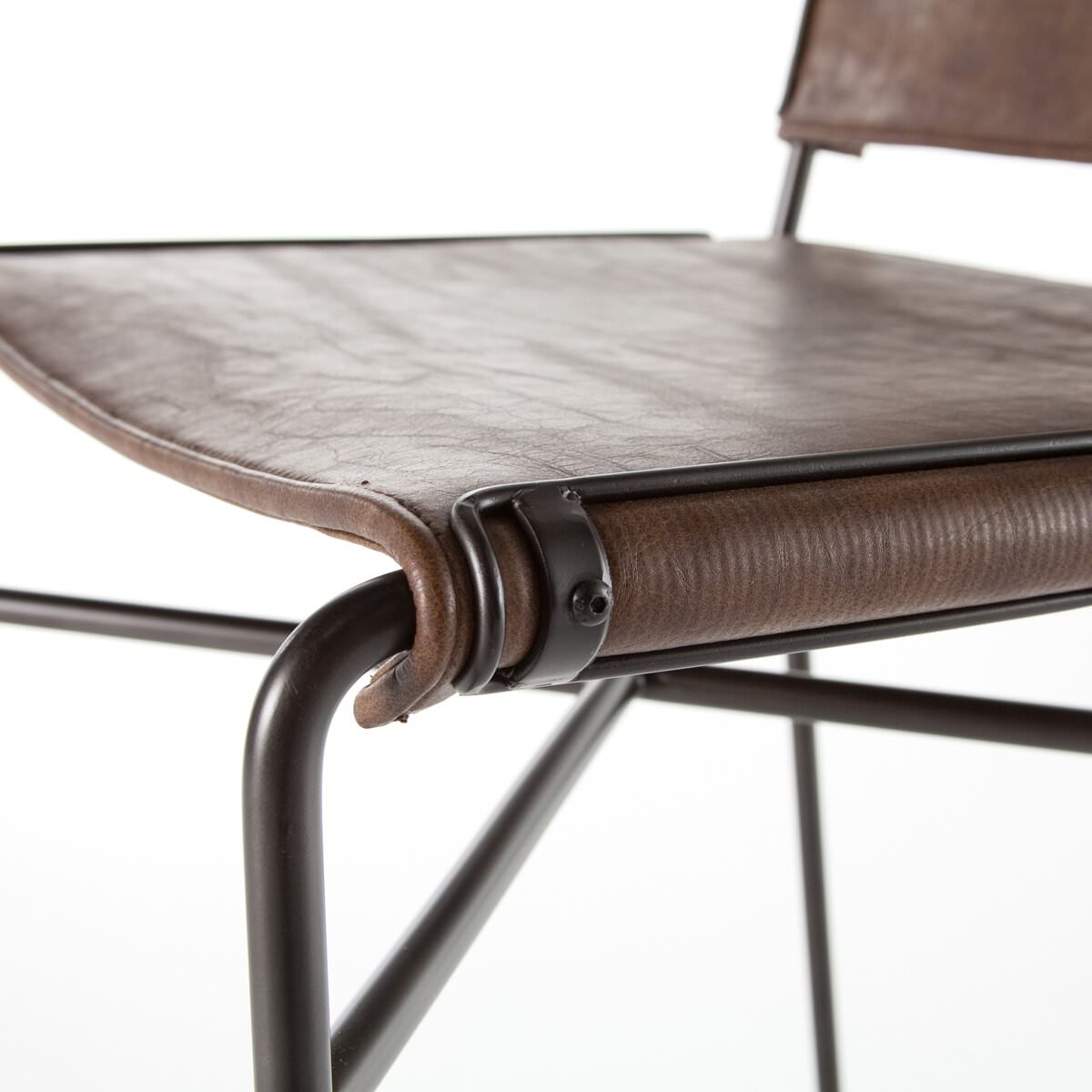 Tabouret de bar Four Hands Wharton en marron vieilli