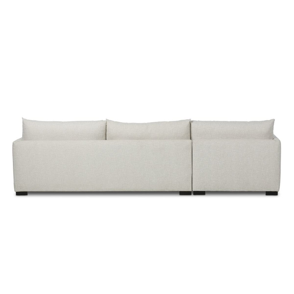 Canapé d'angle convertible 2 pièces Wickham de Four Hands, coloris Alameda Snow, méridienne gauche