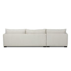 Canapé d'angle convertible 2 pièces Wickham de Four Hands, coloris Alameda Snow, méridienne gauche