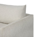 Canapé d'angle convertible 2 pièces Wickham de Four Hands, coloris Alameda Snow, méridienne gauche