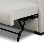 Canapé d'angle convertible 2 pièces Wickham de Four Hands, coloris Alameda Snow, méridienne gauche