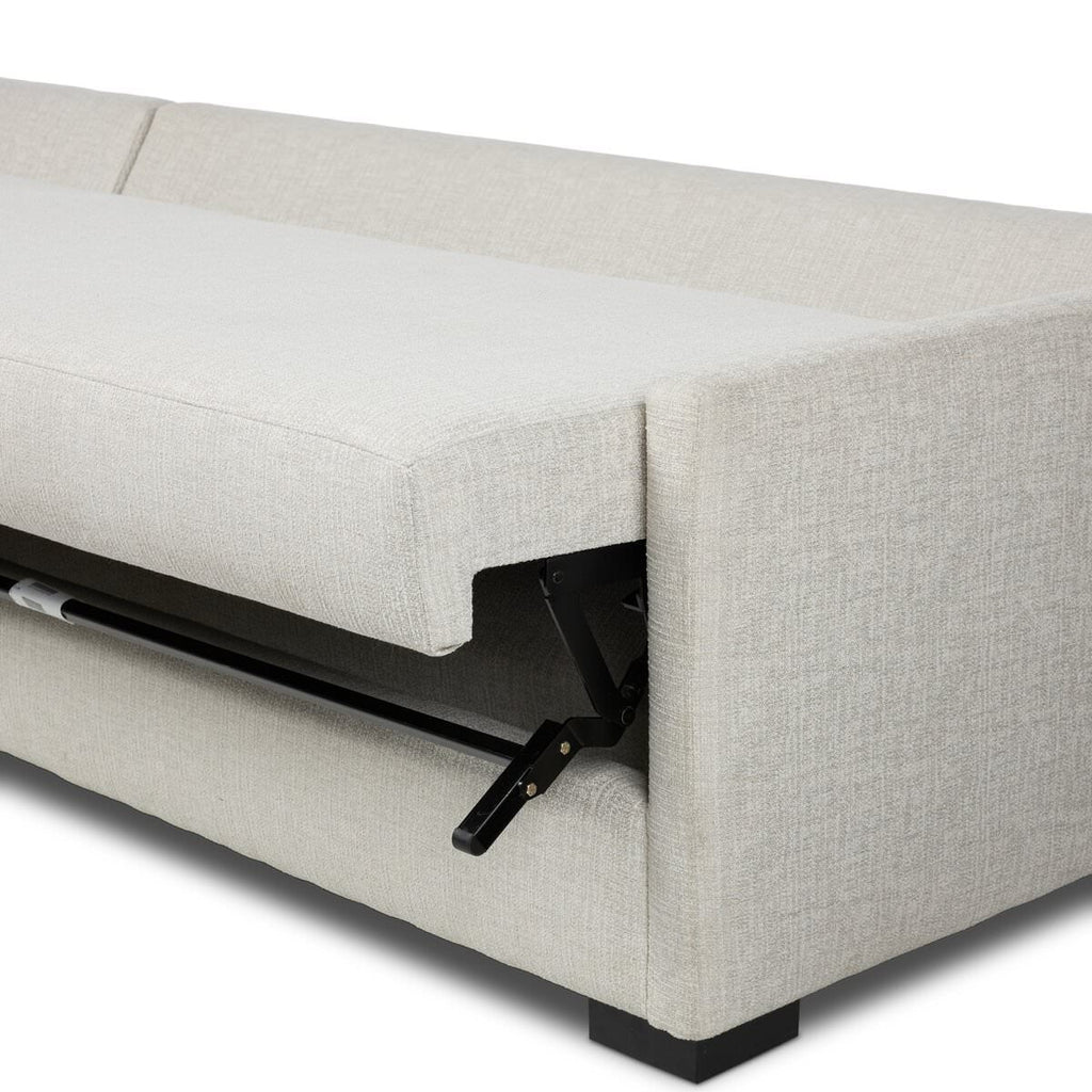 Canapé d'angle convertible 2 pièces Wickham de Four Hands, coloris Alameda Snow, méridienne gauche