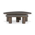 Ensemble de tables basses gigognes Four Hands Zion en chêne gris tabac