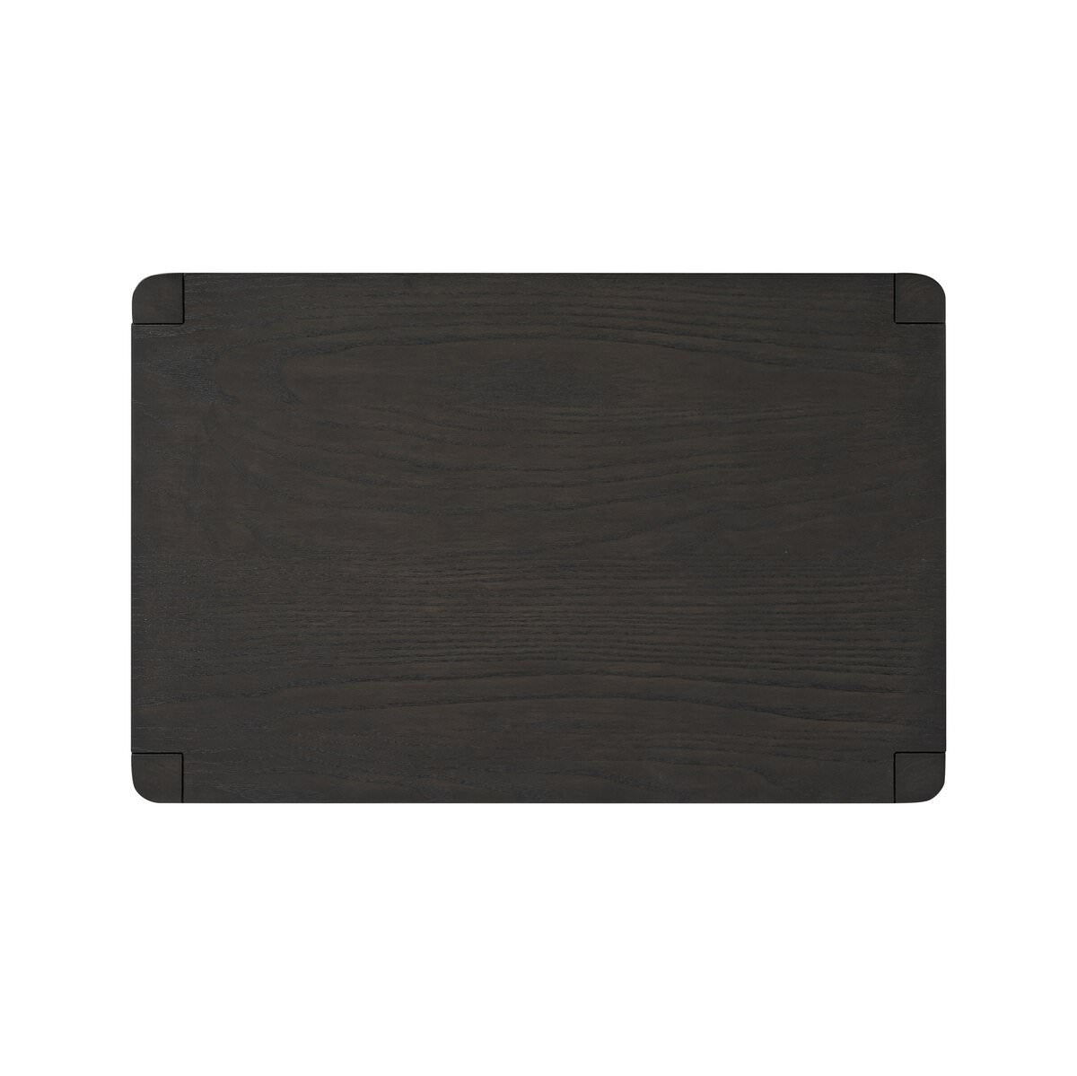 Table de chevet Four Hands Zuma en placage de frêne noir fumé