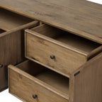 Buffet Amber Lewis x Four Hands Bari en placage chêne vieilli 