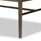 Banc d'appoint demi-châssis Amber Lewis x Four Hands en peau de mouton beige