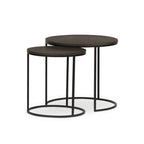 Tables gigognes Four Hands en pierre de lave noire