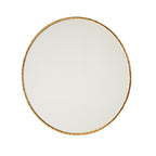 Miroir rond martelé Remy en or antique