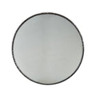 Miroir rond martelé Remy noir