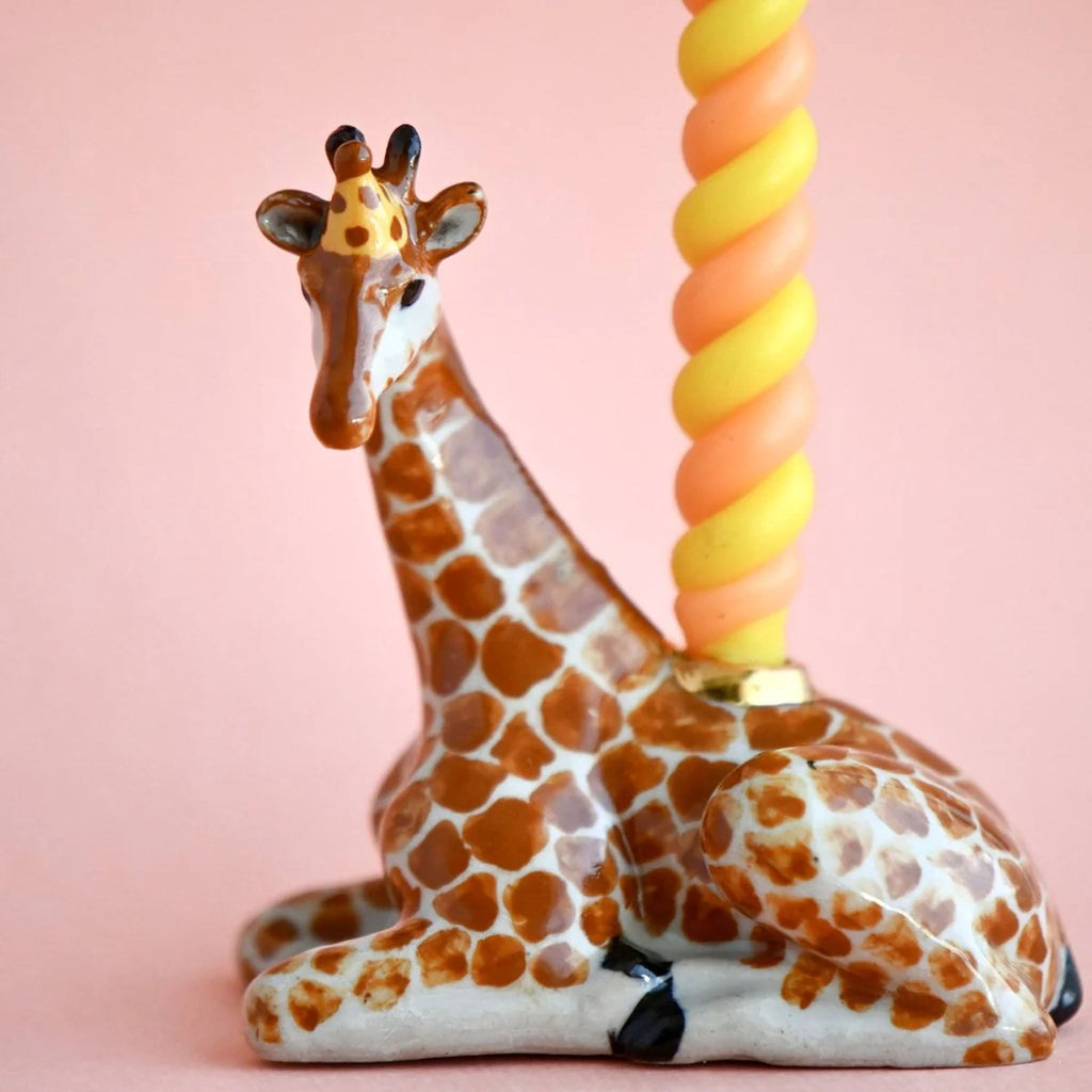 Décoration de gâteau girafe