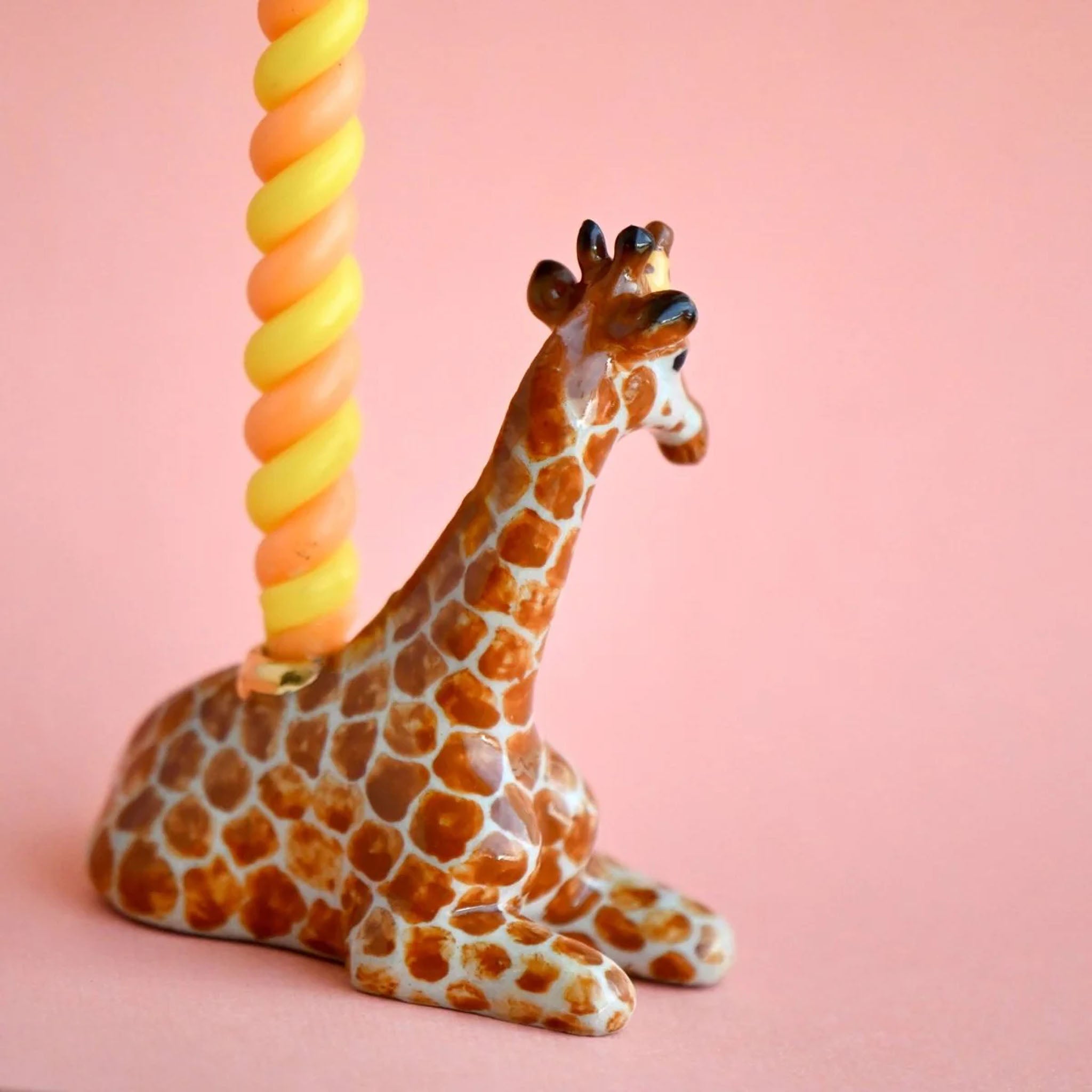 Décoration de gâteau girafe