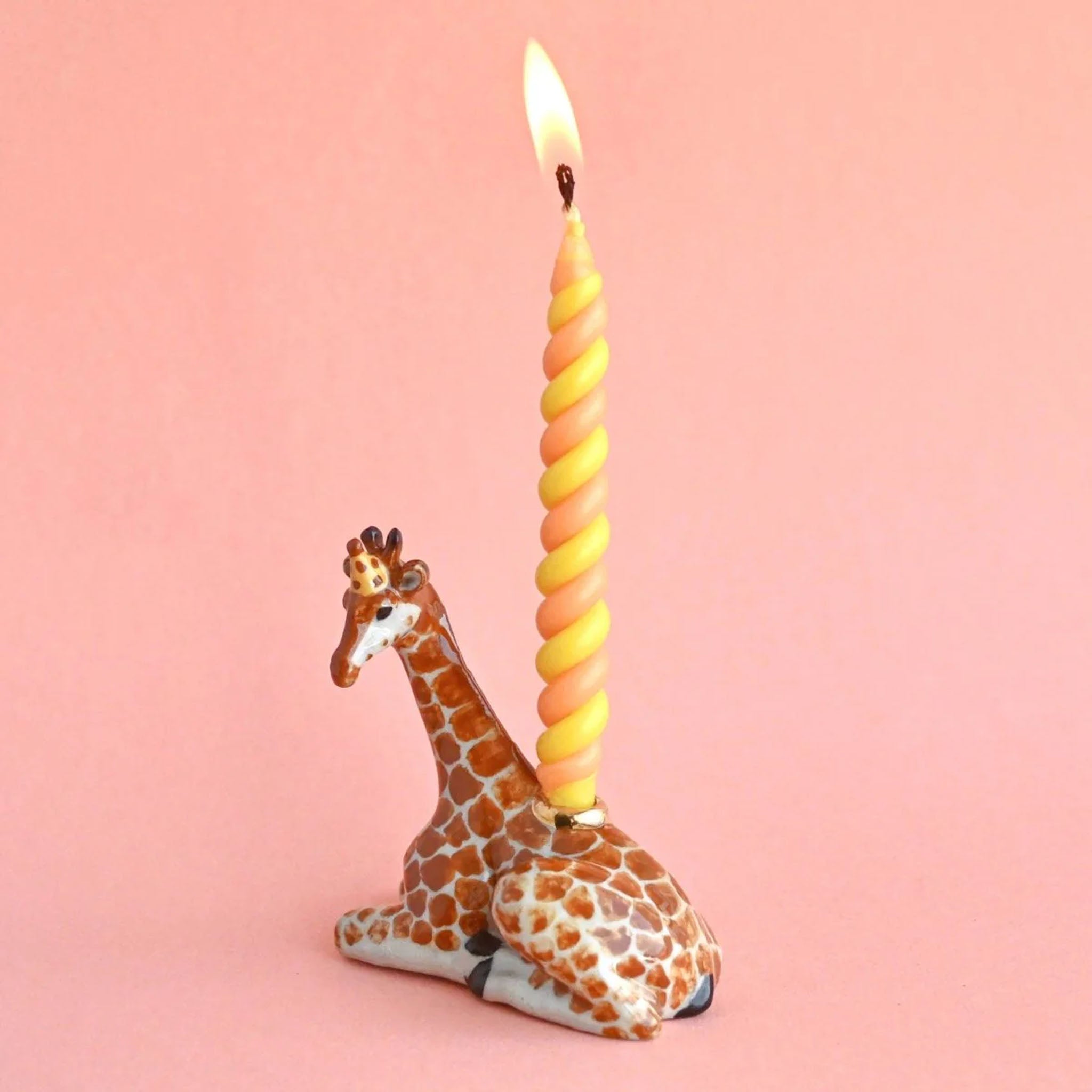 Décoration de gâteau girafe