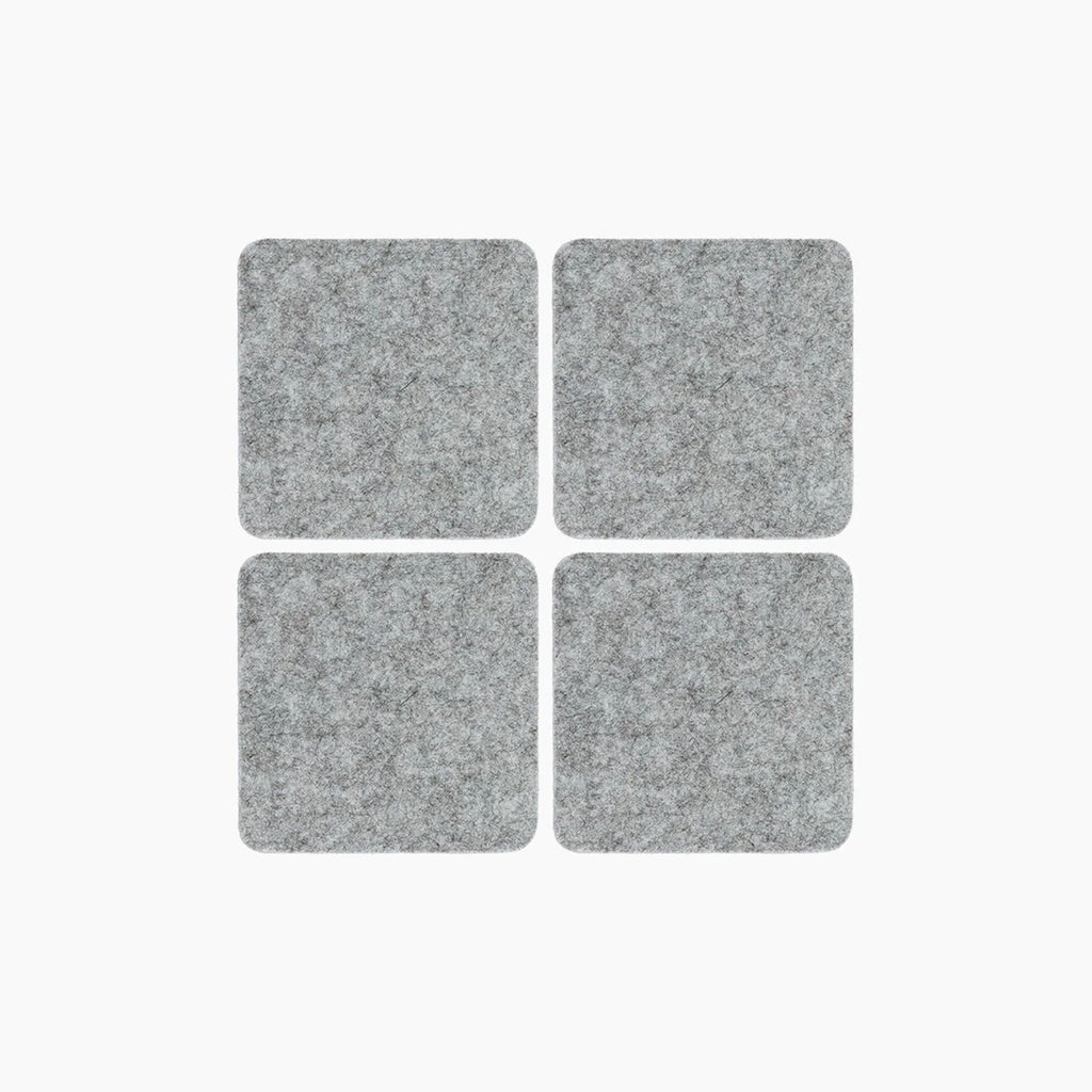 Ensemble de sous-verres carrés Graf Lantz en granit