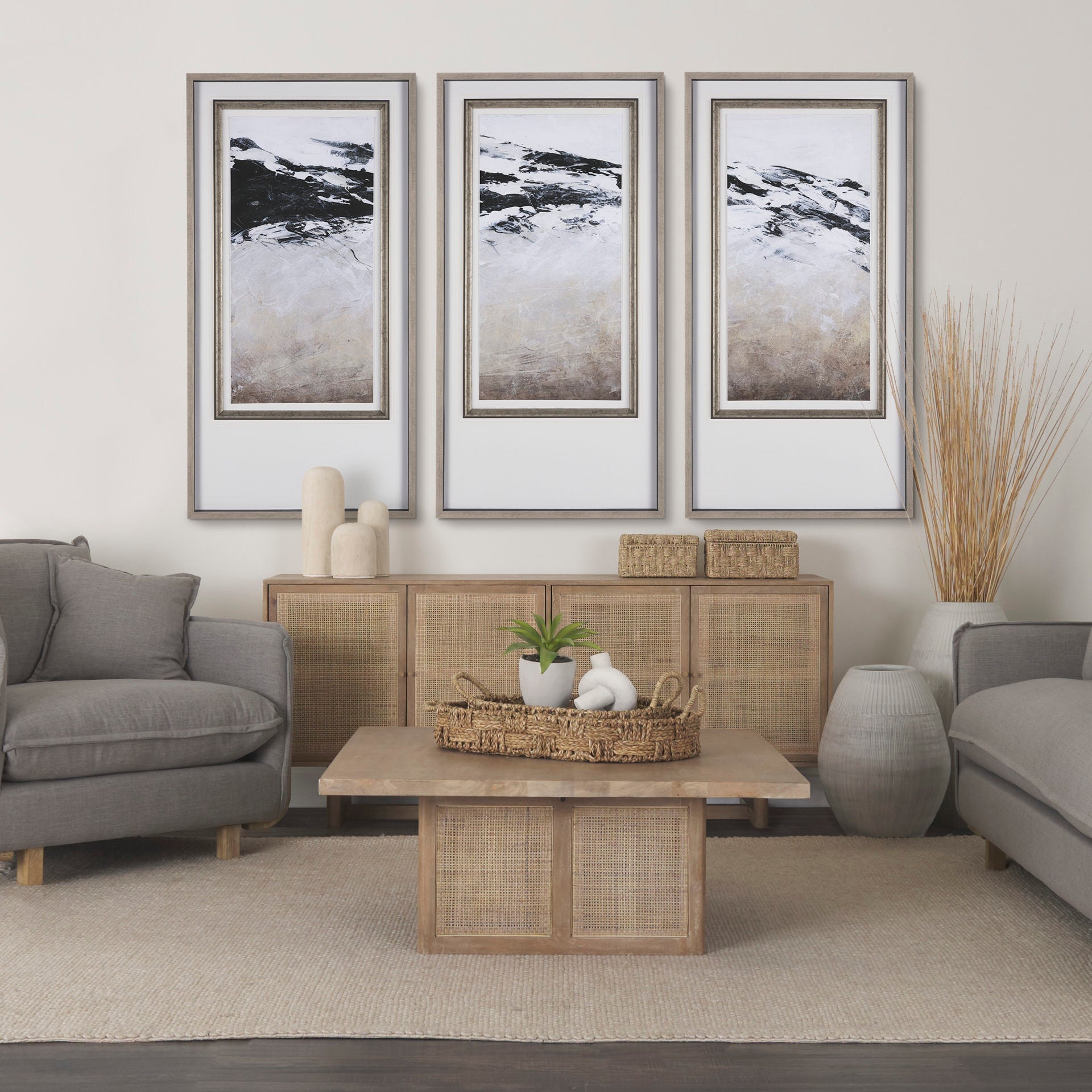 Buffet Georgia en blanc délavé