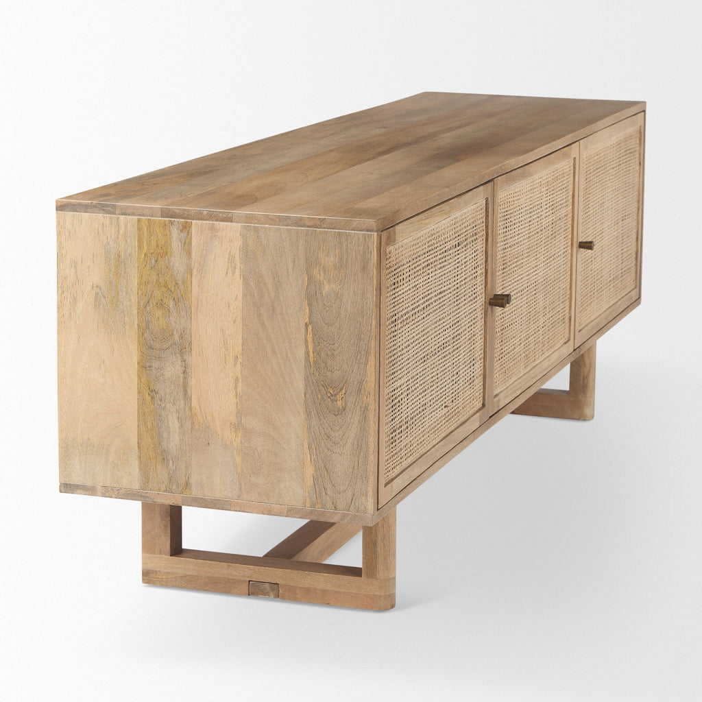 Meuble TV Georgia couleur blanc clair