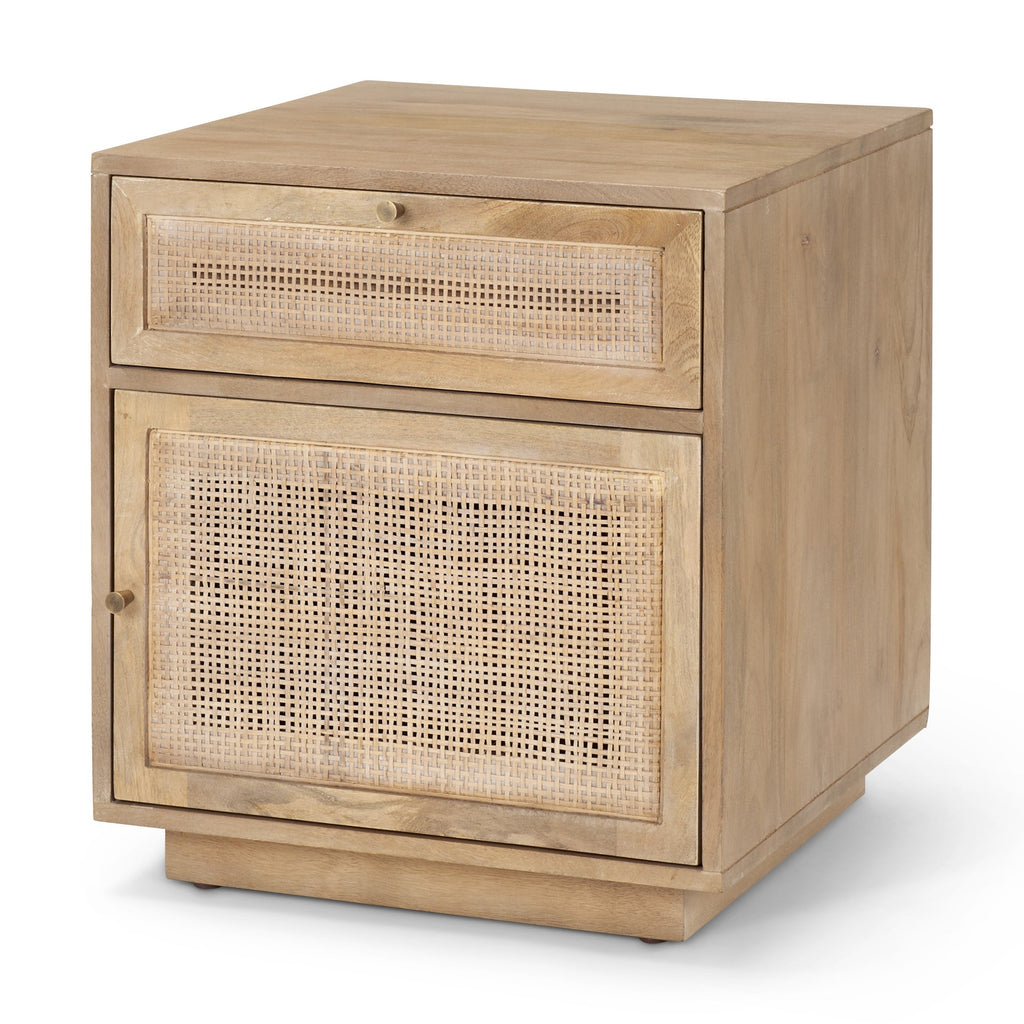 Table de chevet Georgia en délavage clair