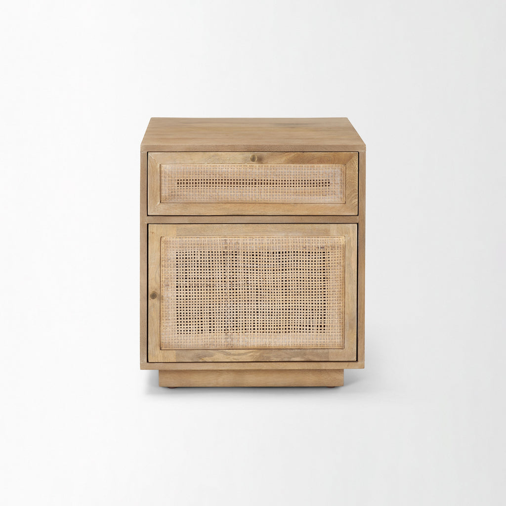 Table de chevet Georgia en délavage clair