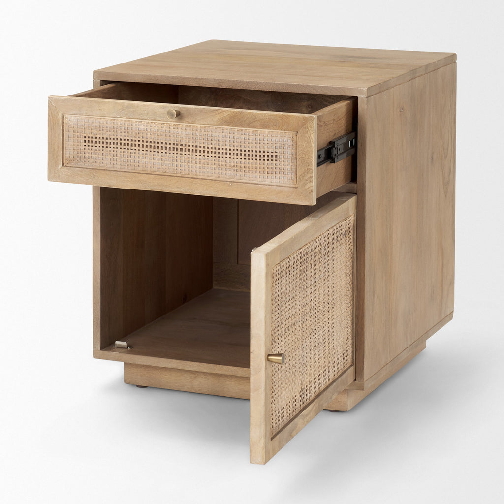 Table de chevet Georgia en délavage clair