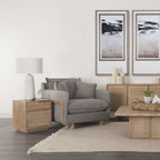 Table de chevet Georgia en délavage clair