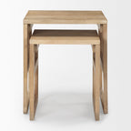 Tables gigognes Georgia couleur blanc cassé