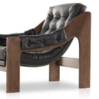 Fauteuil Halston Four Hands en noir Heirloom