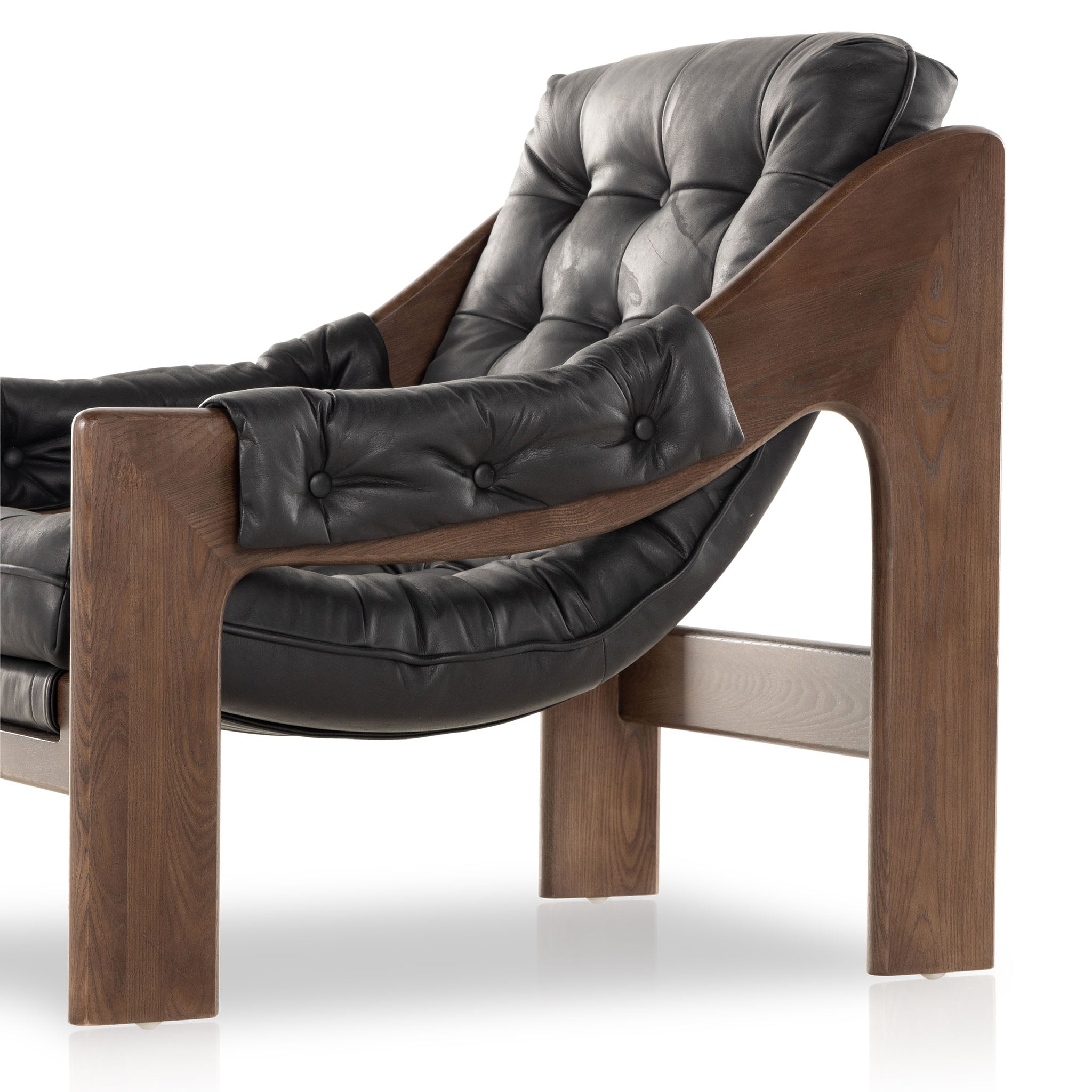 Fauteuil Halston Four Hands en noir Heirloom