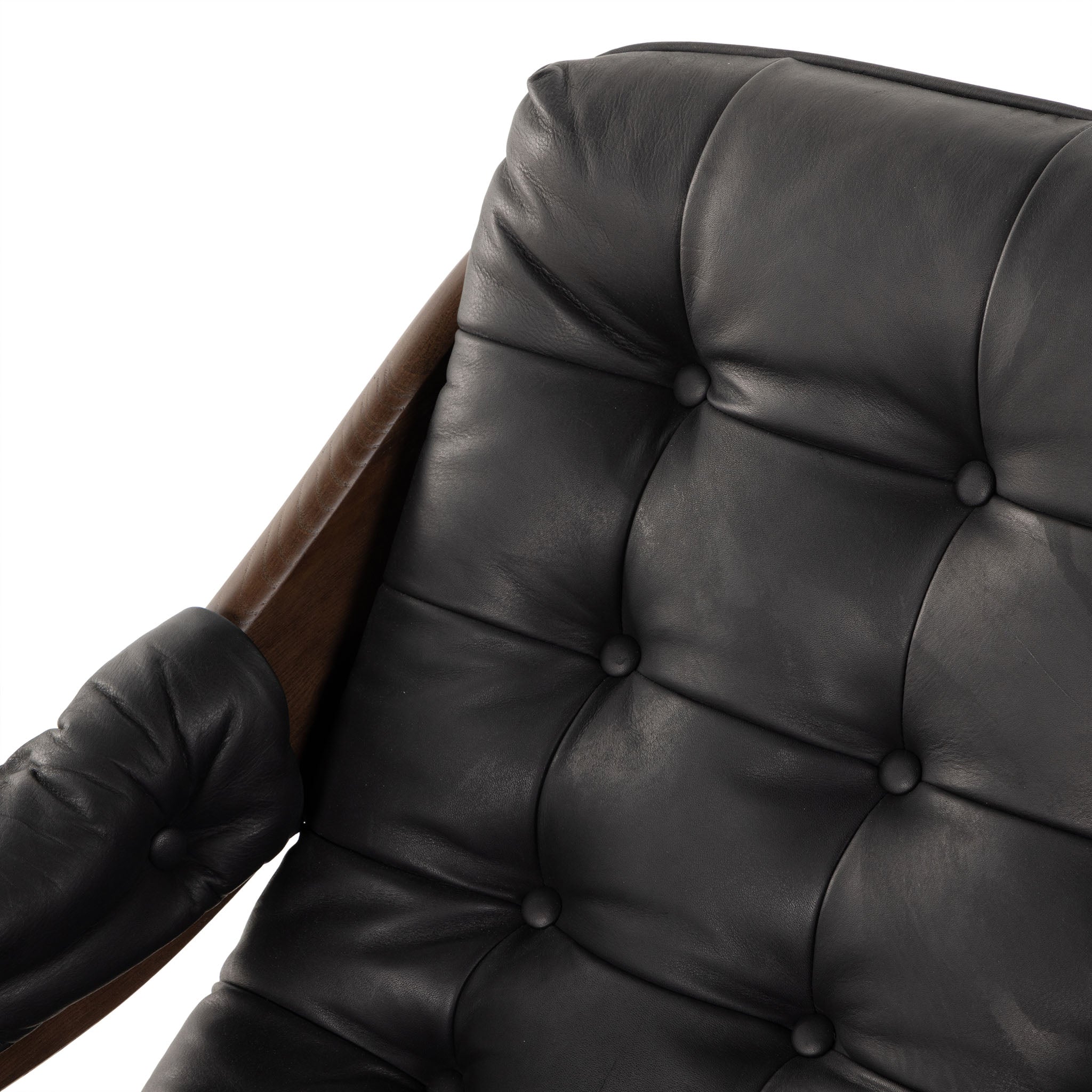 Fauteuil Halston Four Hands en noir Heirloom