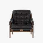 Fauteuil Halston Four Hands en noir Heirloom