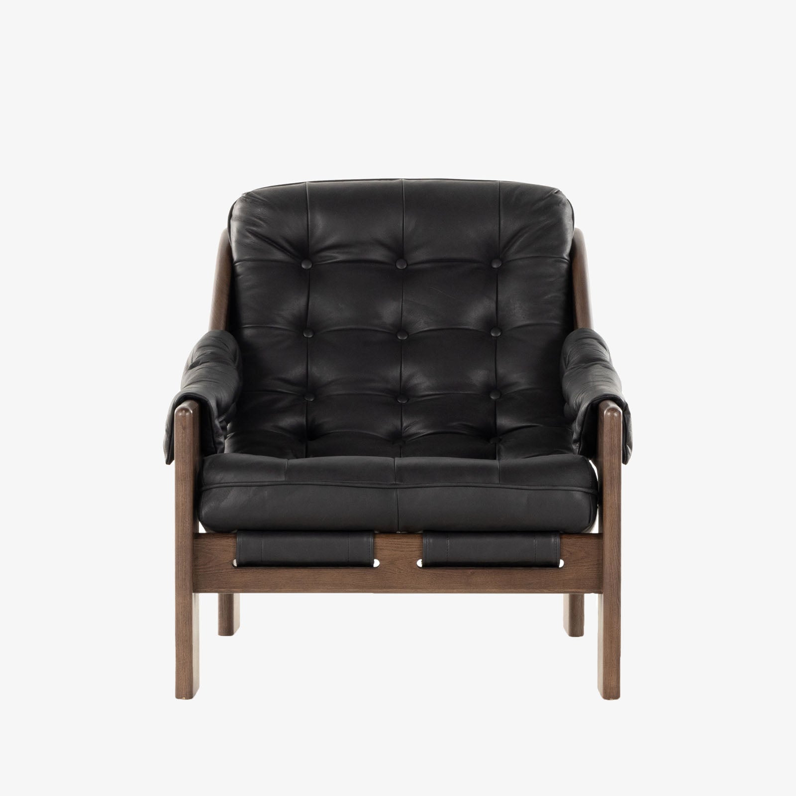 Fauteuil Halston Four Hands en noir Heirloom