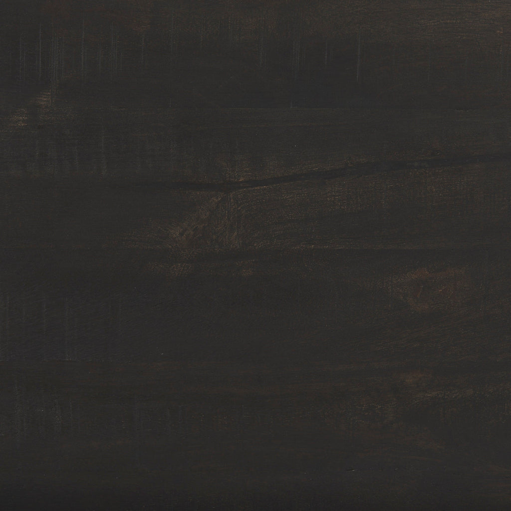 Table d'appoint carrée Sierra, finition délavée foncée